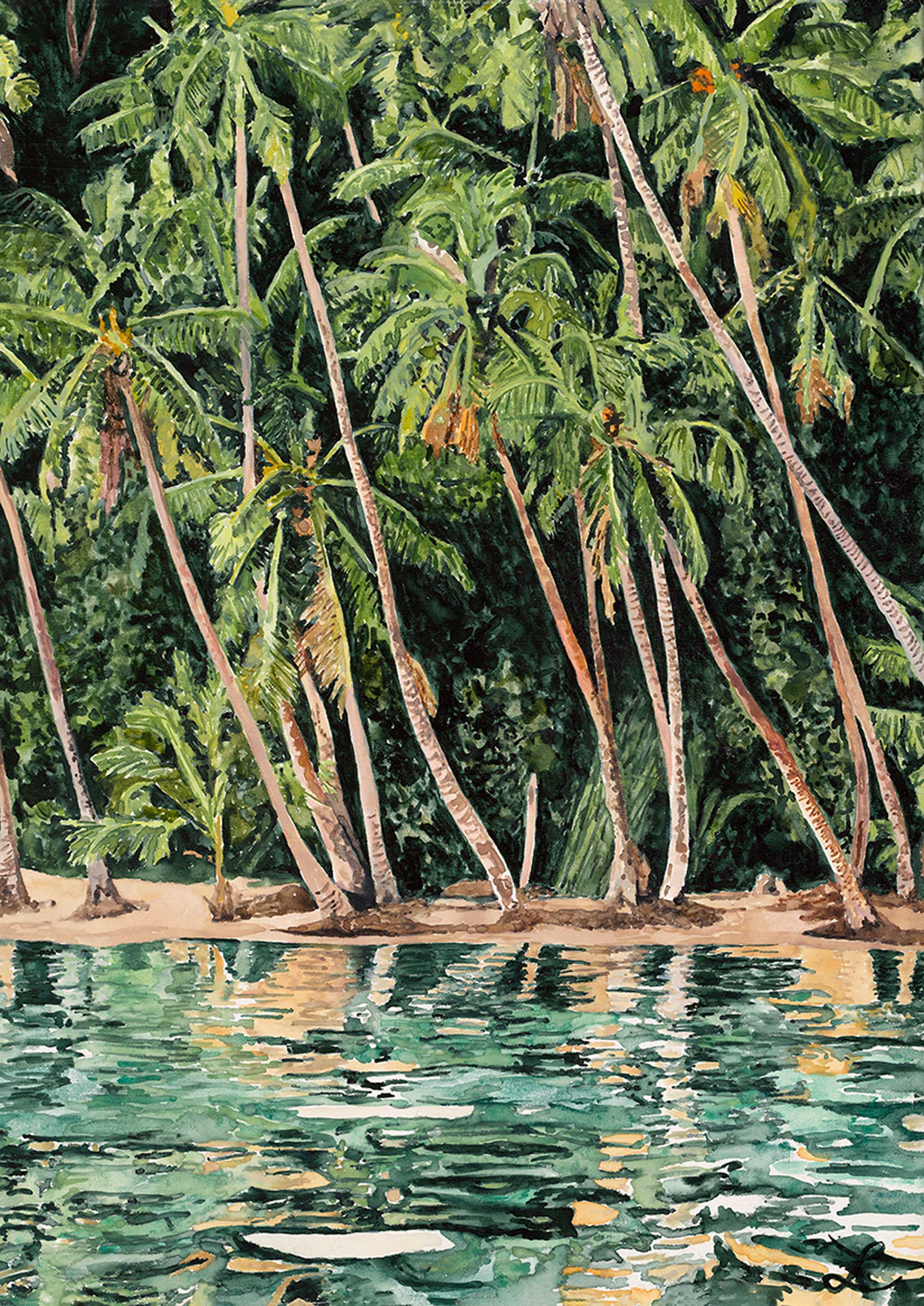 Mo'orea: Limited Edition Watercolour Wall Print