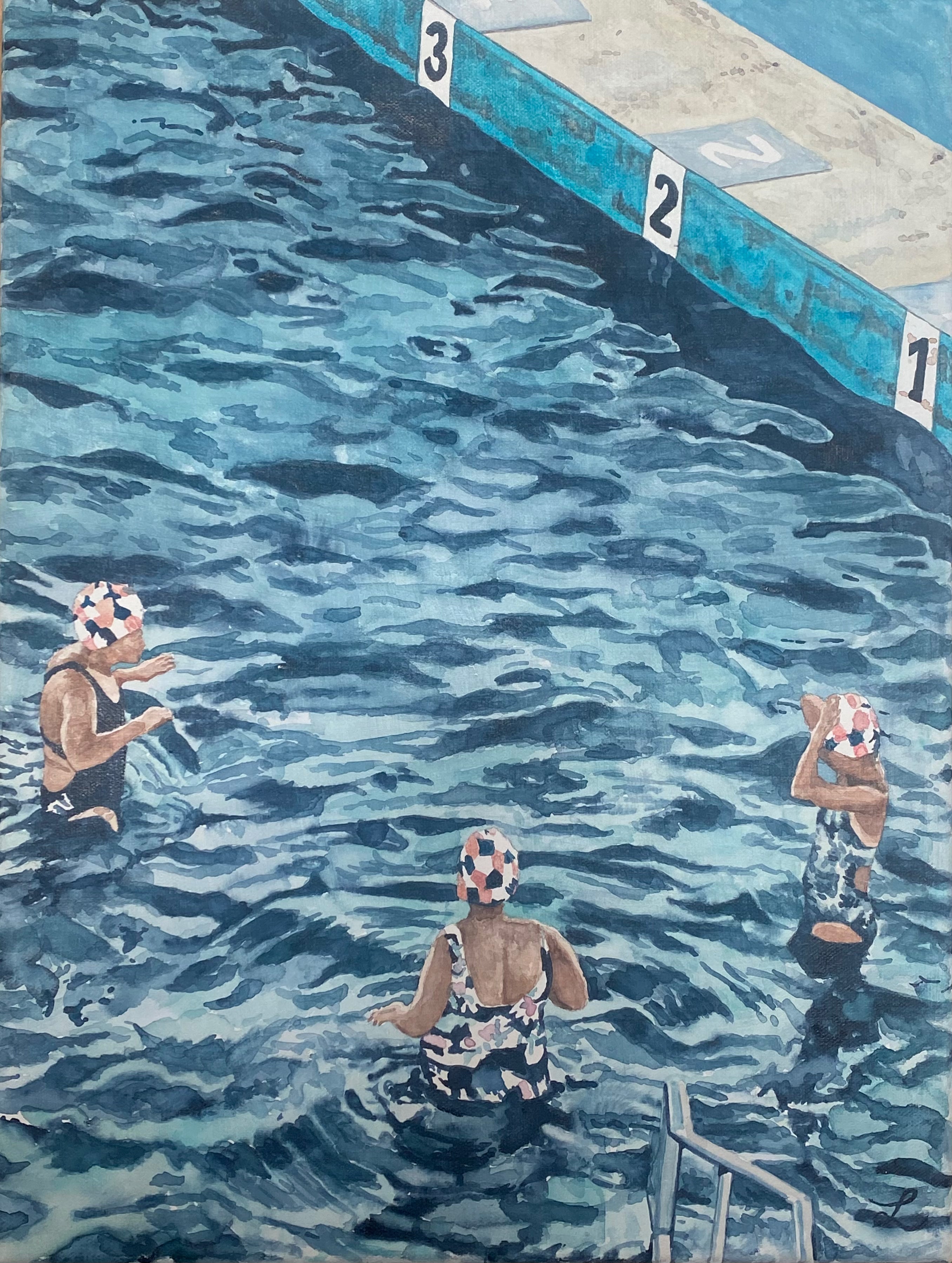 Morning Meeting- Original Watercolour and gouache on canvas