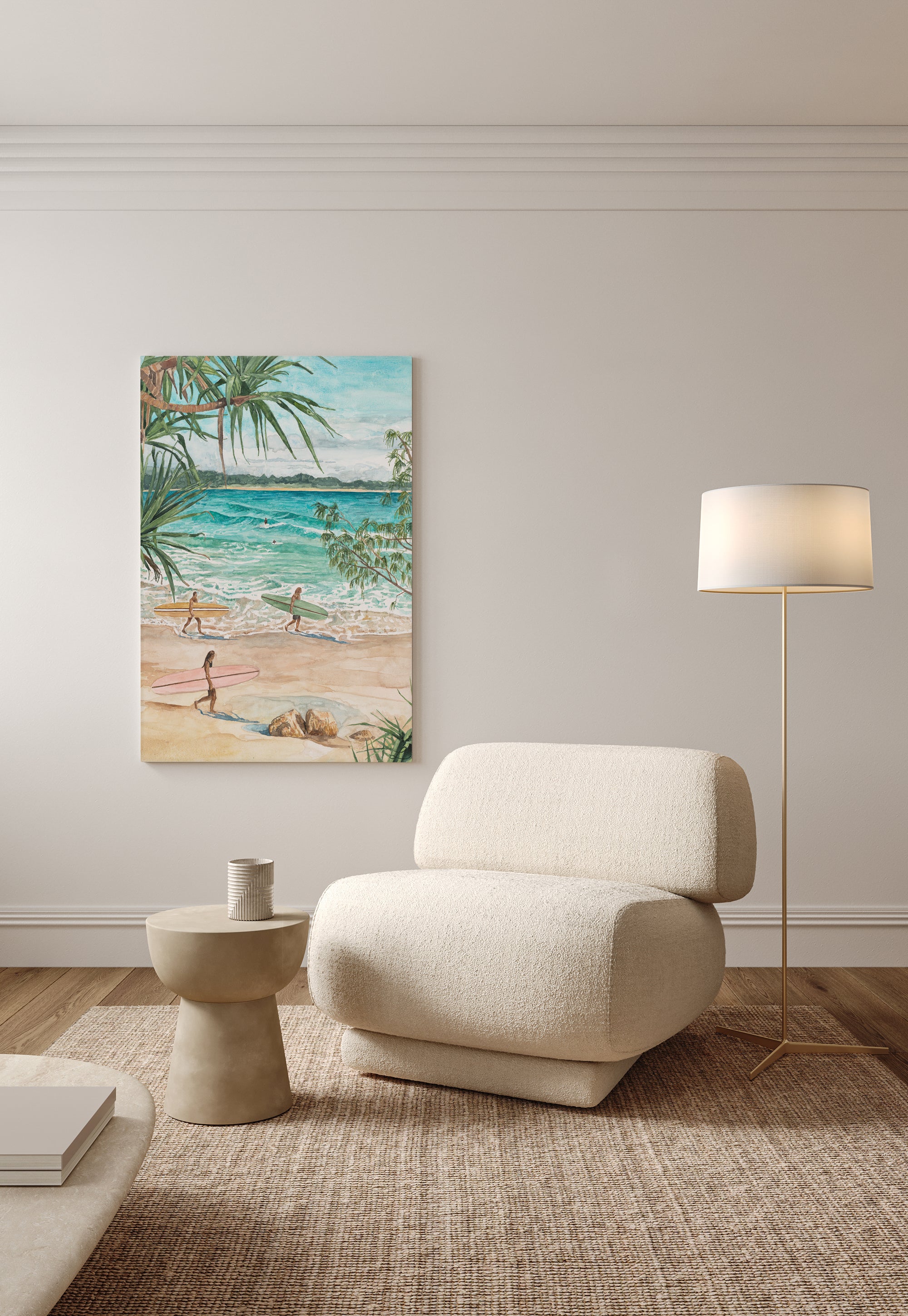 Passing Tides: Limited Edition Watercolour Canvas Print