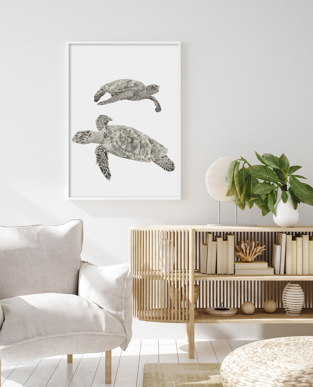 Bay of Turtles I: Limited Edition Watercolour Wall Print