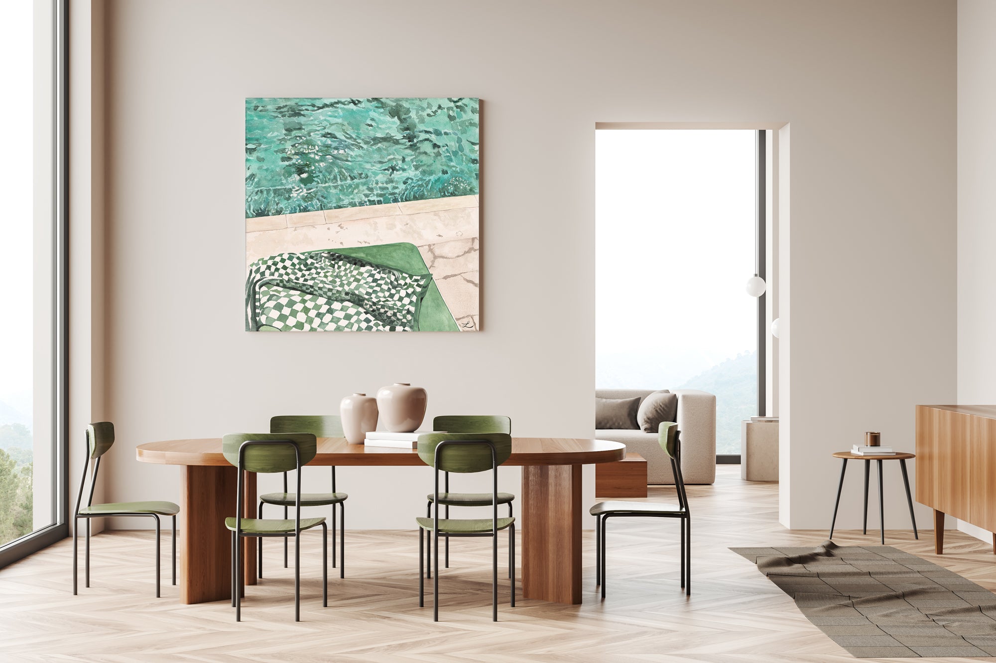 SunDaze: Limited Edition Watercolour Canvas Print