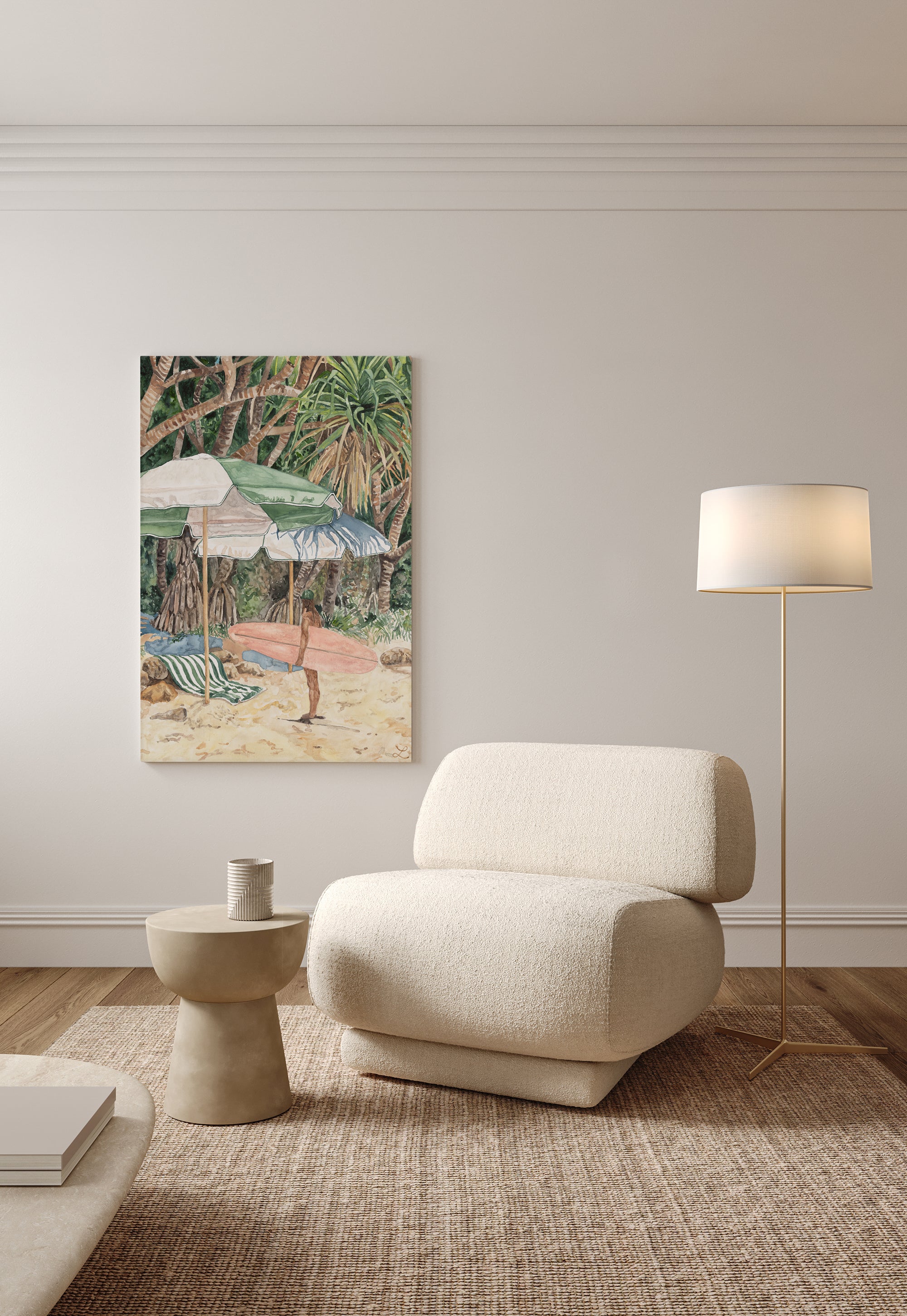 Still Salted: Limited Edition Watercolour Canvas Print