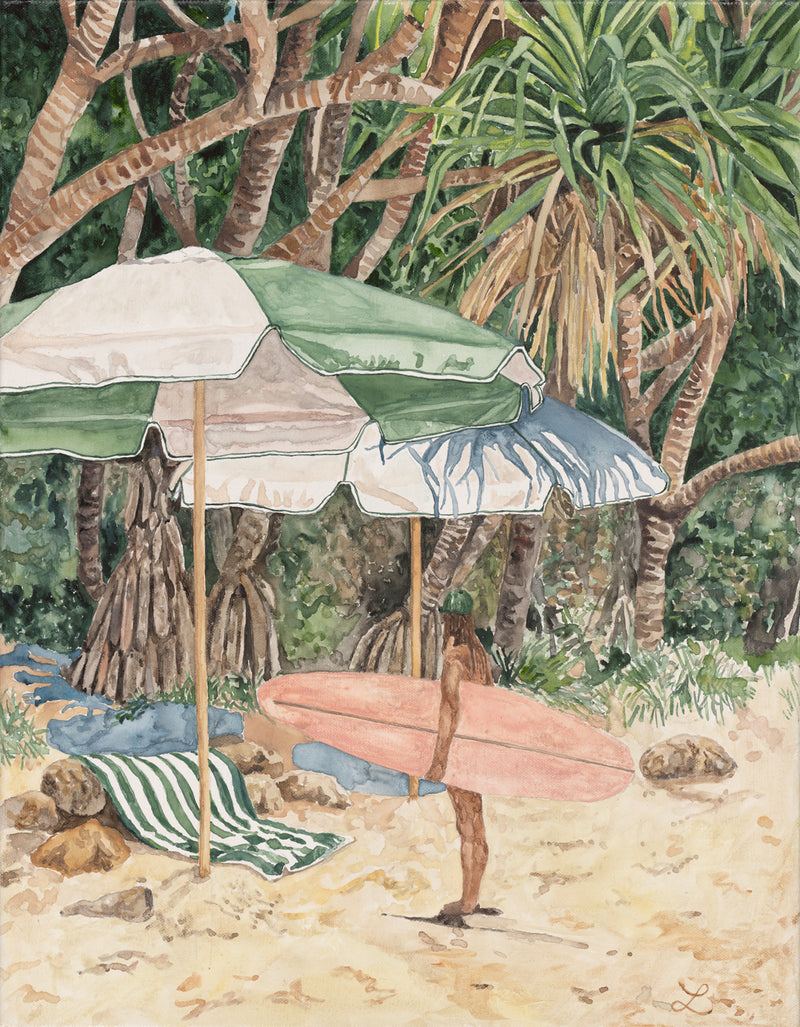 Still Salted - Original Watercolour and gouache on Canvas