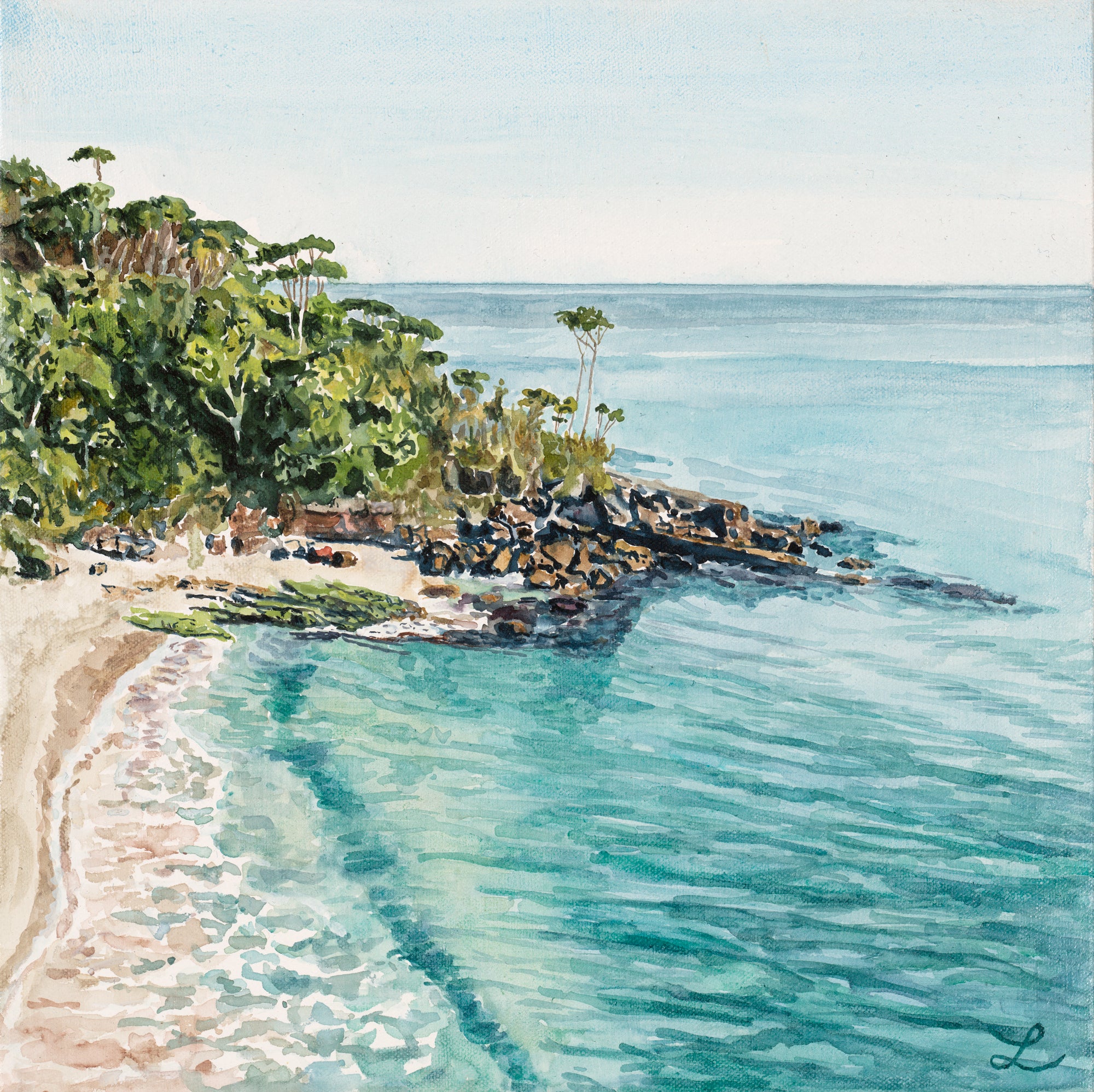 Still Between The Tides: Limited Edition Watercolour Paper Print