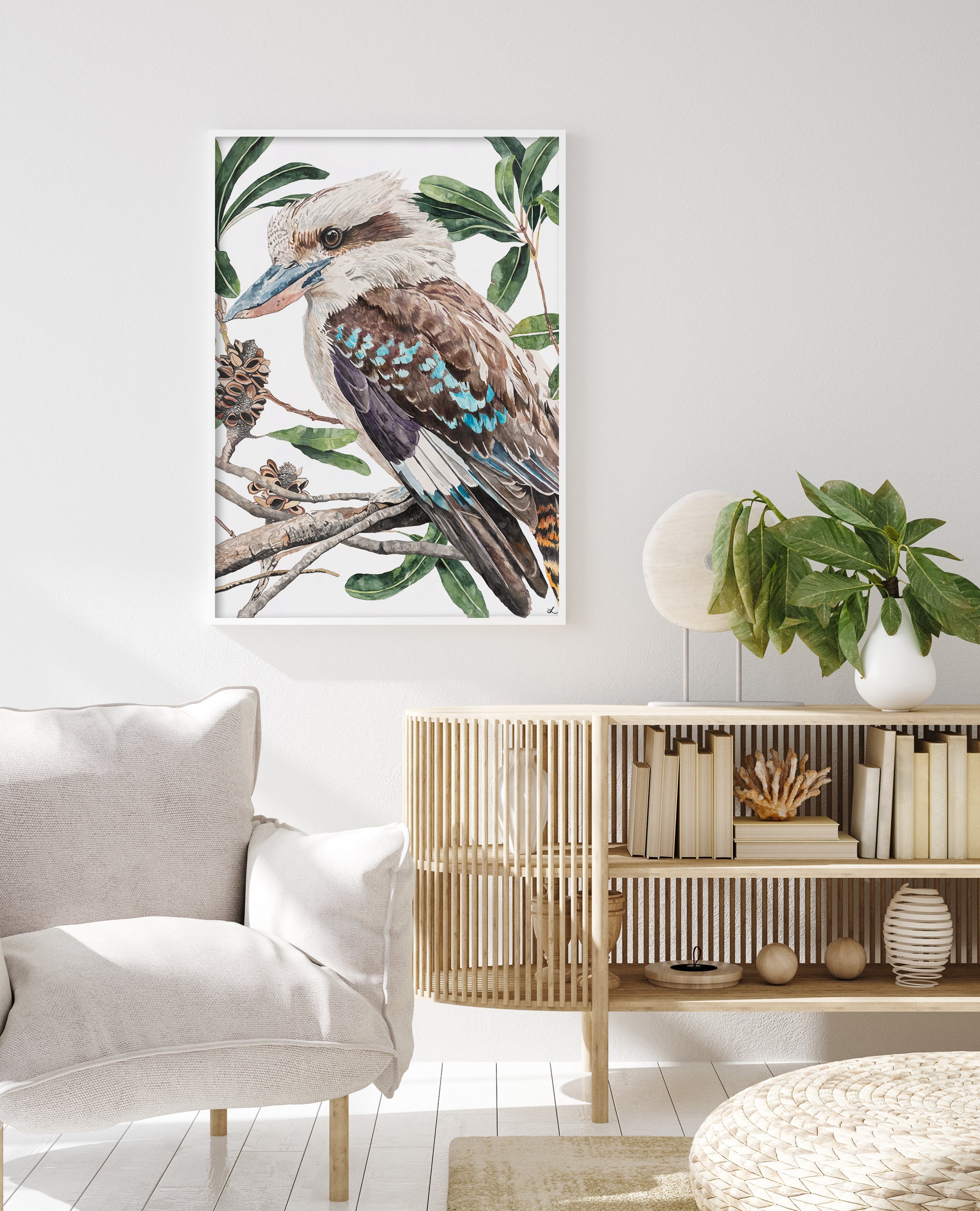 The Bushman's Clock: Limited Edition Watercolour Wall Print by