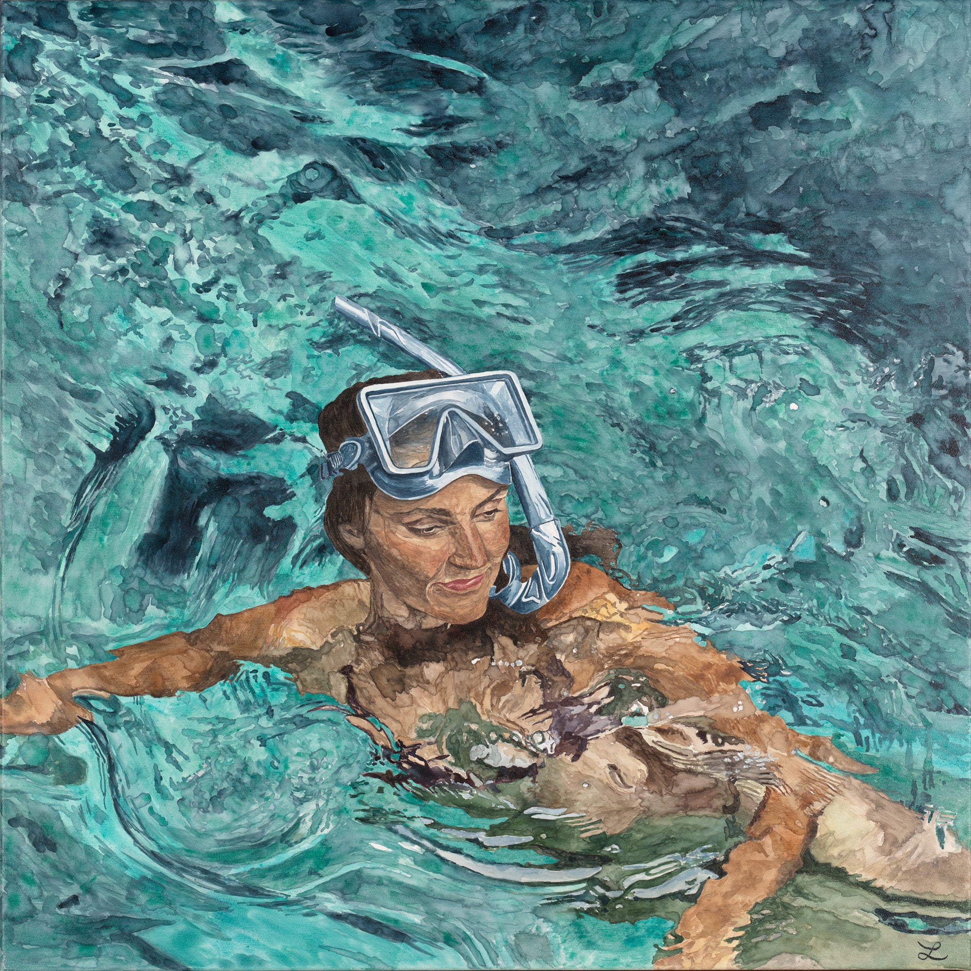 Where the Light Dances- Original Watercolour and gouache on Canvas