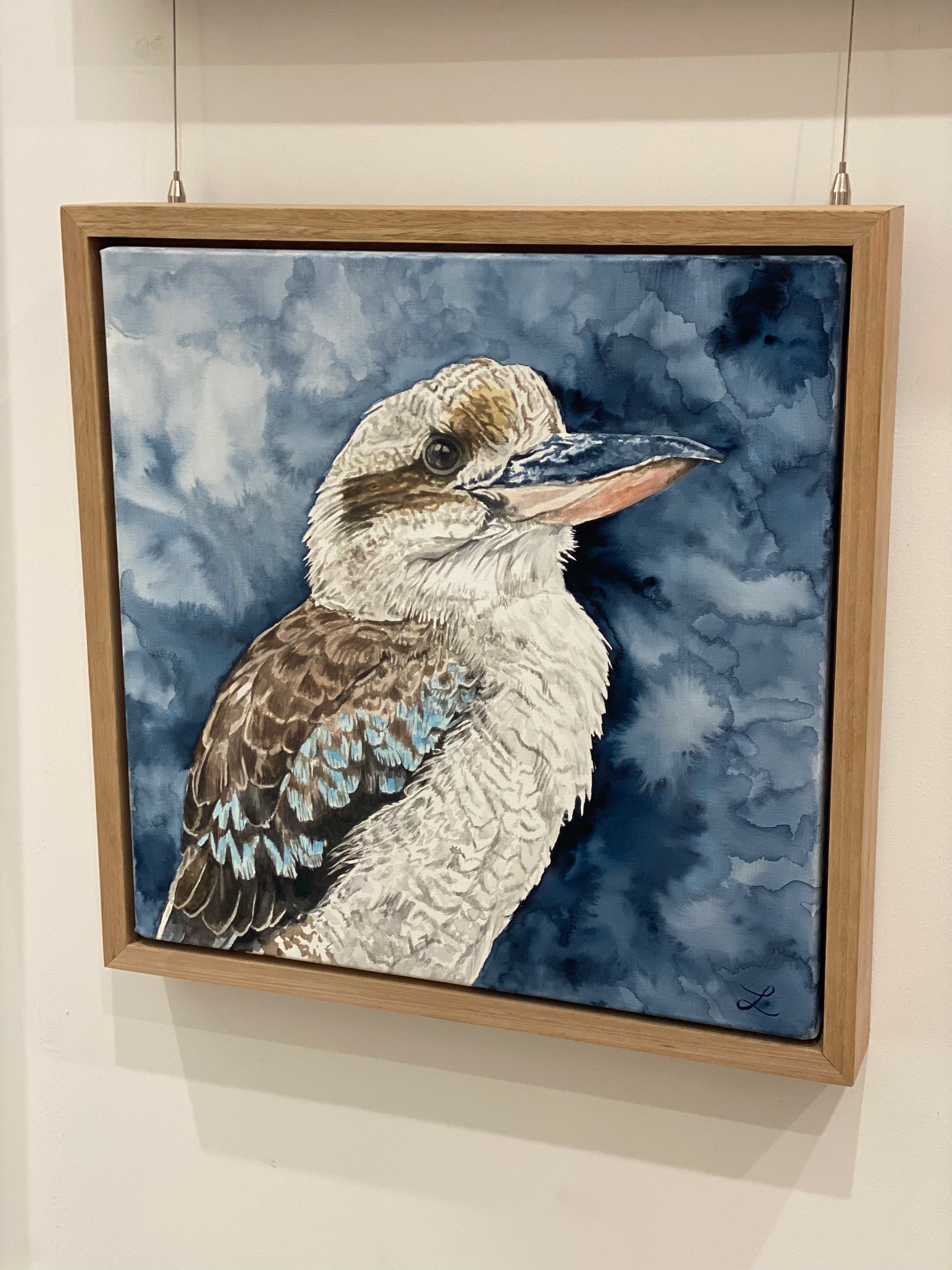 The Watcher: Original Watercolour on canvas