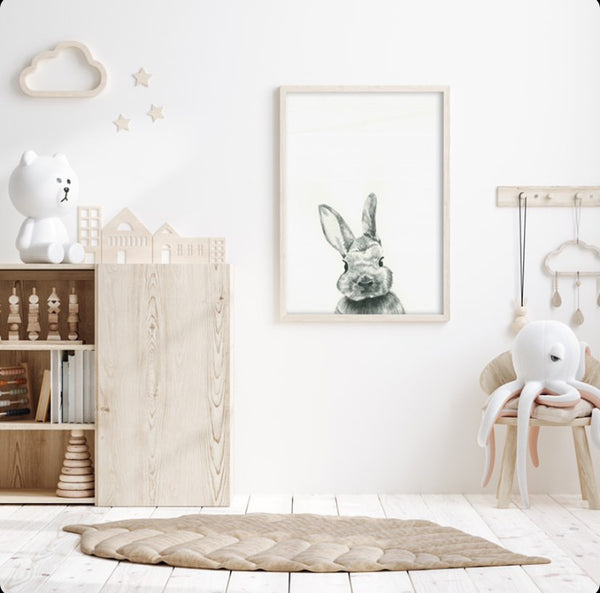 Bunny themed kids bedroom baby nursery