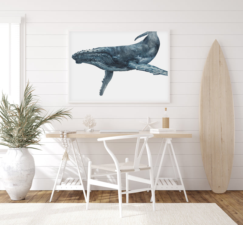 Wategos the Humpback Whale: Original Watercolour on Paper