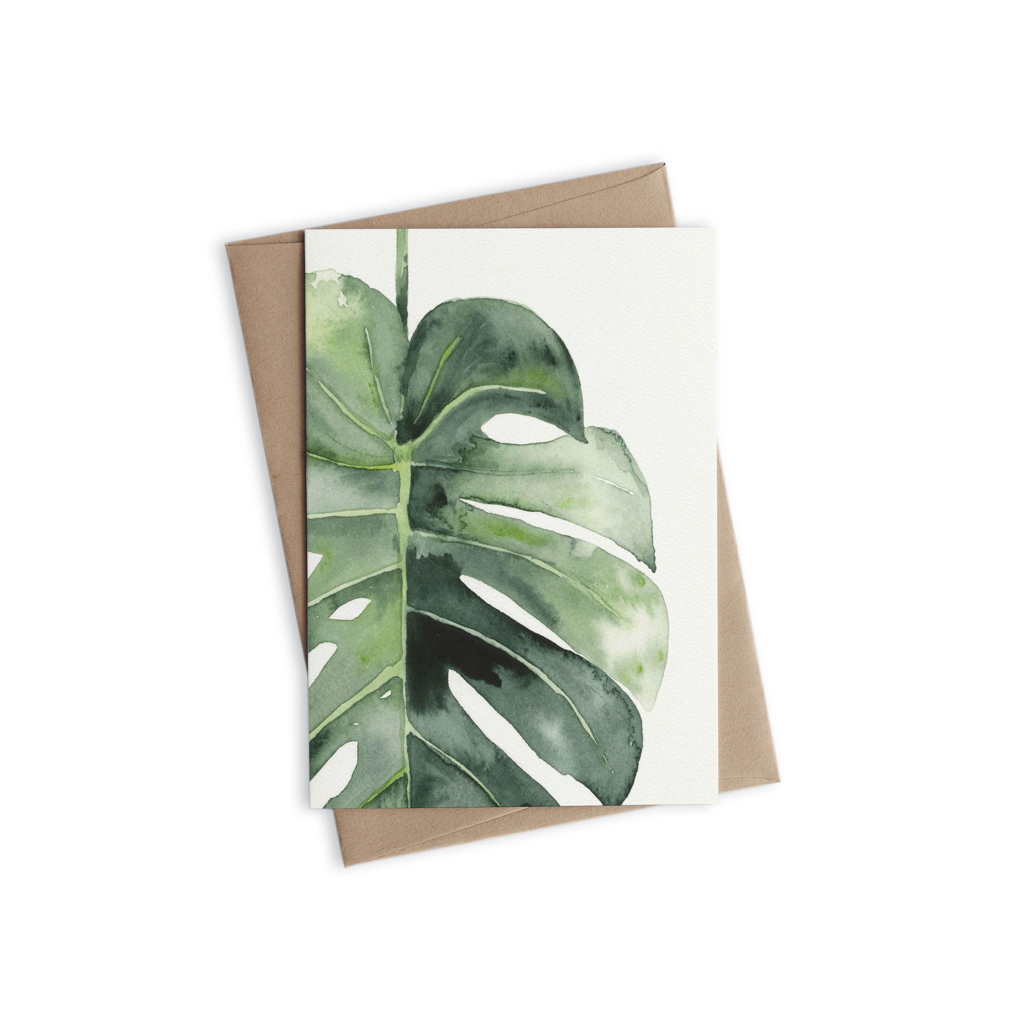 Greeting Card - Single Monstera