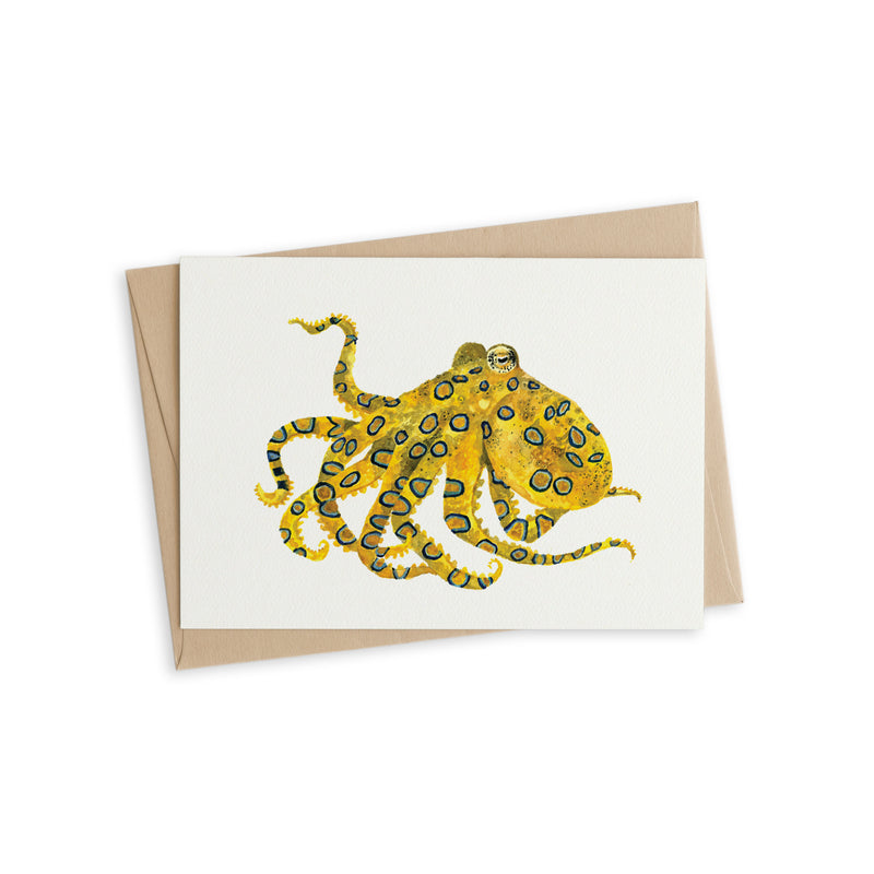 Greeting Card - Octavia the Blue Ringed Octopus