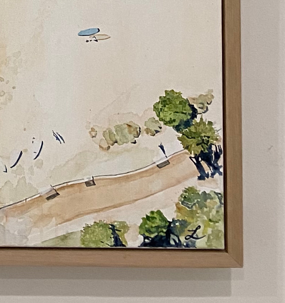 Shelly Beach from Above: Limited Edition Watercolour Canvas Print