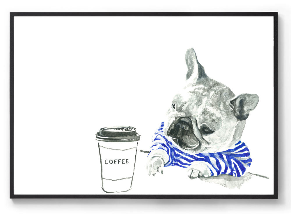 Monday Coffee: Original Watercolour Wall Artwork