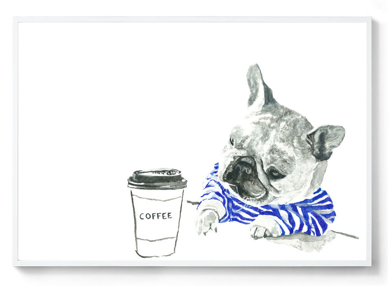 Monday Coffee: Watercolour Wall Print