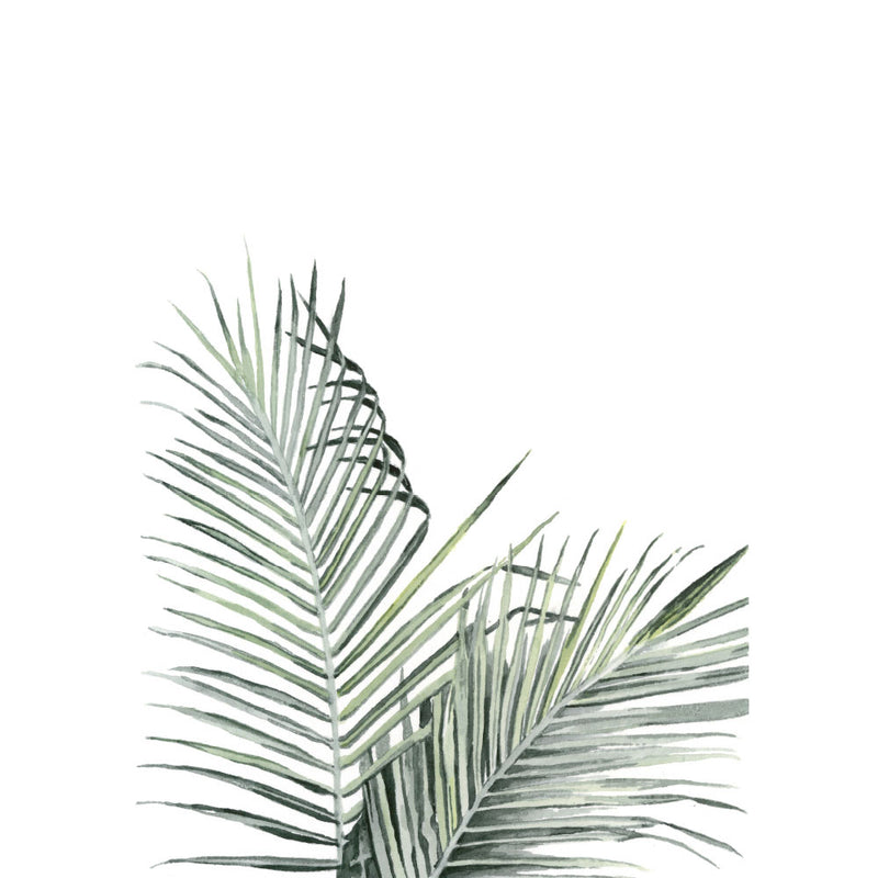 Tropical palm watercolour art print