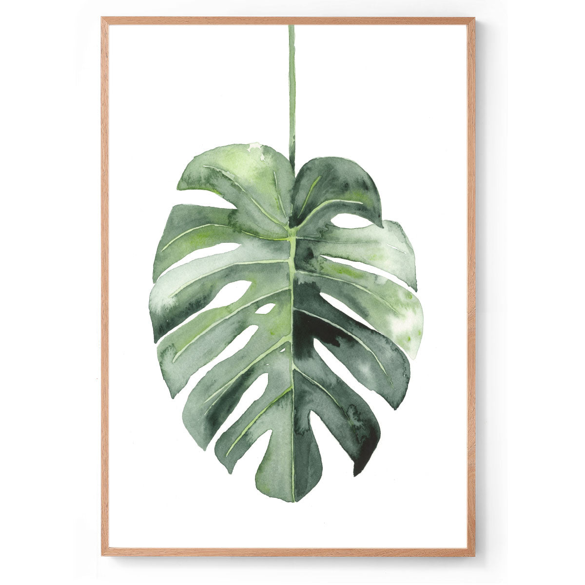 Watercolour botanical monstera art print