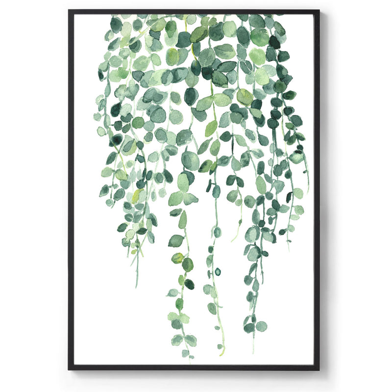 String of Nickels: Watercolour Wall Print