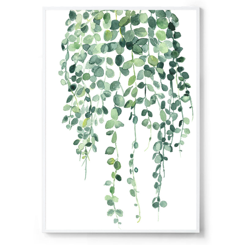 String of Nickels: Watercolour Wall Print
