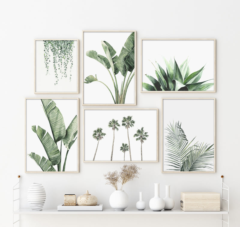 Hamptons coastal botanical art prints