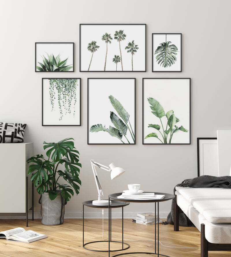 Greenery botanical wall art prints