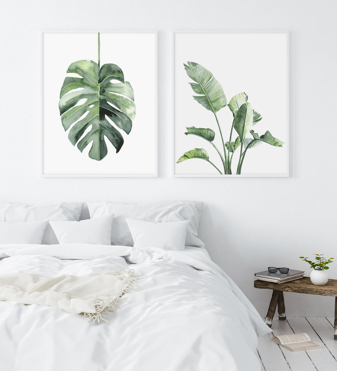 Single Monstera: Original Watercolour Wall Artwork