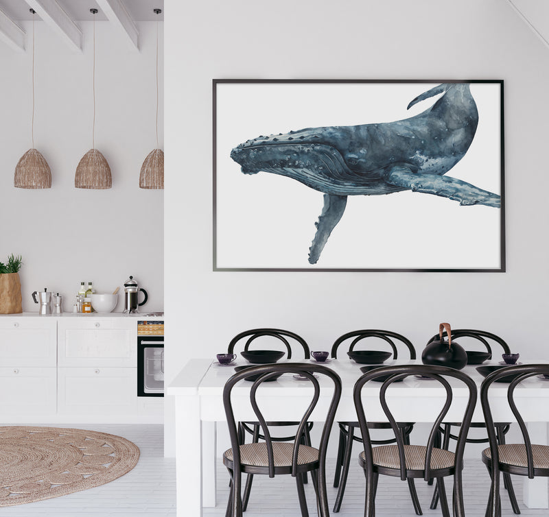 Wategos the Humpback Whale: Original Watercolour on Paper